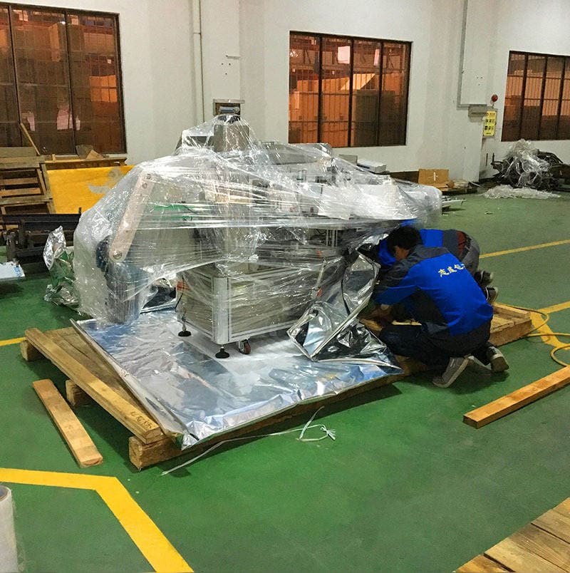 Dongguan Supply Equipment Shipping Packaging Box Foreign Trade Fumigation Disinfection Vacuum Corner Protection Machinery Equipment Packaging Wooden Box 2