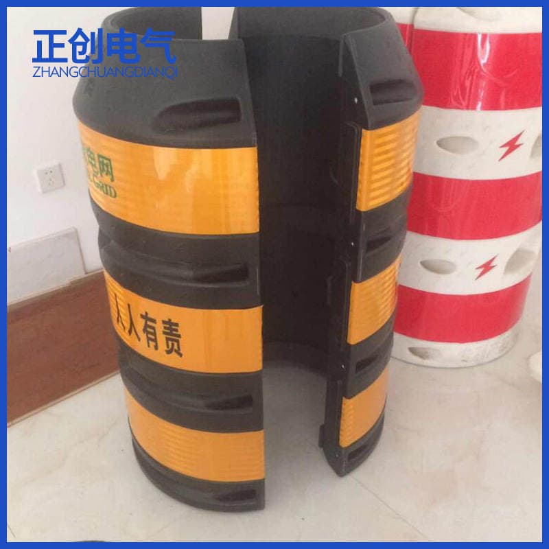 Anti-collision barrel for telegraph pole Anti-collision barrel for telegraph pole Reflective anti-collision pier Road lamp pole Anti-collision barrel for telegraph pole Protection warning barrel for telegraph pole 2
