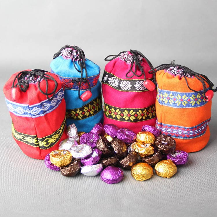 Mini Pu-er çayı, rəngarəng Yunnan Xiaojin Tuo dəsti, çiy və bişmiş 1