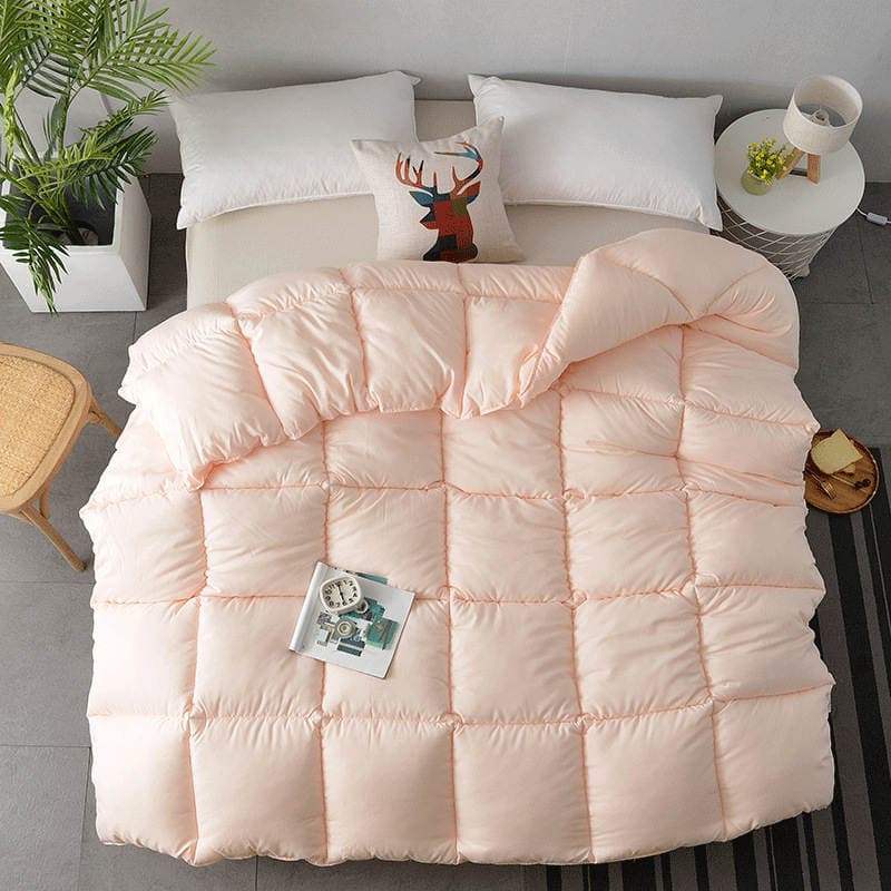 Solid Color Hotel Homestay Winter Quilt Dormitory Quilt Thickened Warm Quilt Core Fluffy Soft Quilt Spring and Autumn Quilt 2