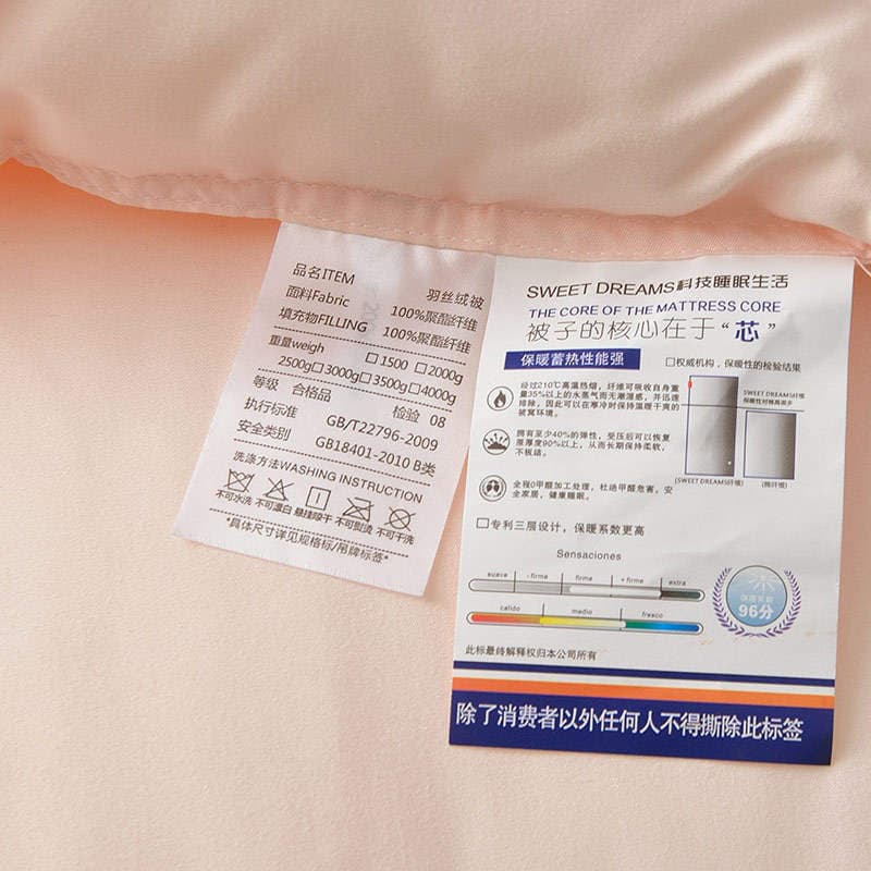 Solid Color Hotel Homestay Winter Quilt Dormitory Quilt Thickened Warm Quilt Core Fluffy Soft Quilt Spring and Autumn Quilt 3