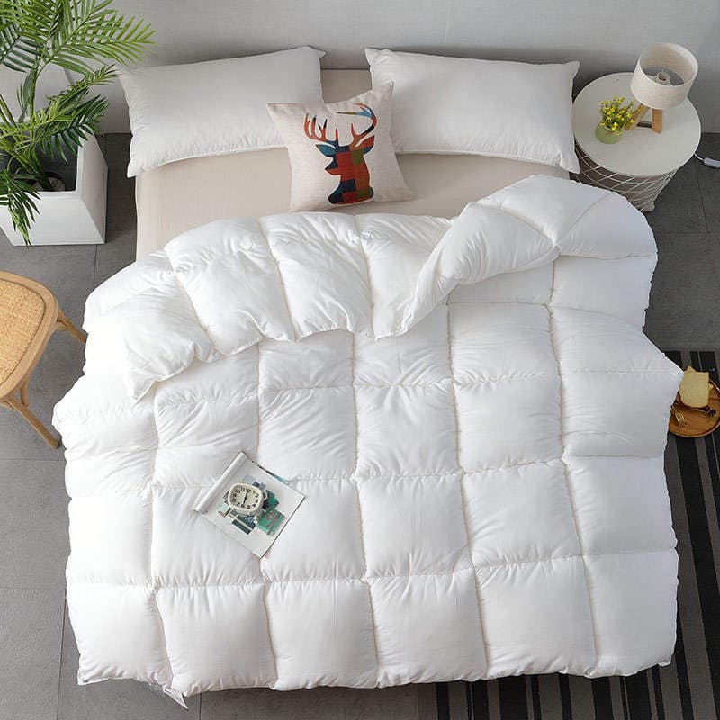 Solid Color Hotel Homestay Winter Quilt Dormitory Quilt Thickened Warm Quilt Core Fluffy Soft Quilt Spring and Autumn Quilt 1