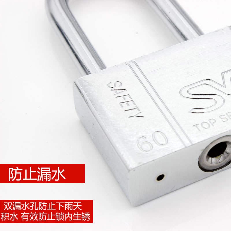 Factory strength square blade imitation stainless steel padlock 30mm single open one key open more than one 5