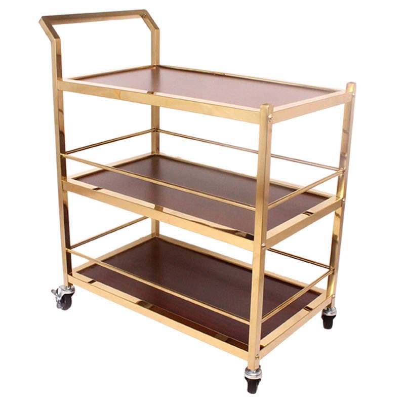 Hotel restaurant three-layer dining car commercial restaurant food delivery car trolley KTV mobile snack wine service car 5