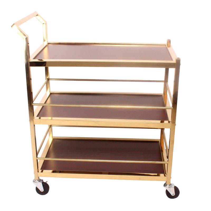 Hotel restaurant three-layer dining car commercial restaurant food delivery car trolley KTV mobile snack wine service car 2