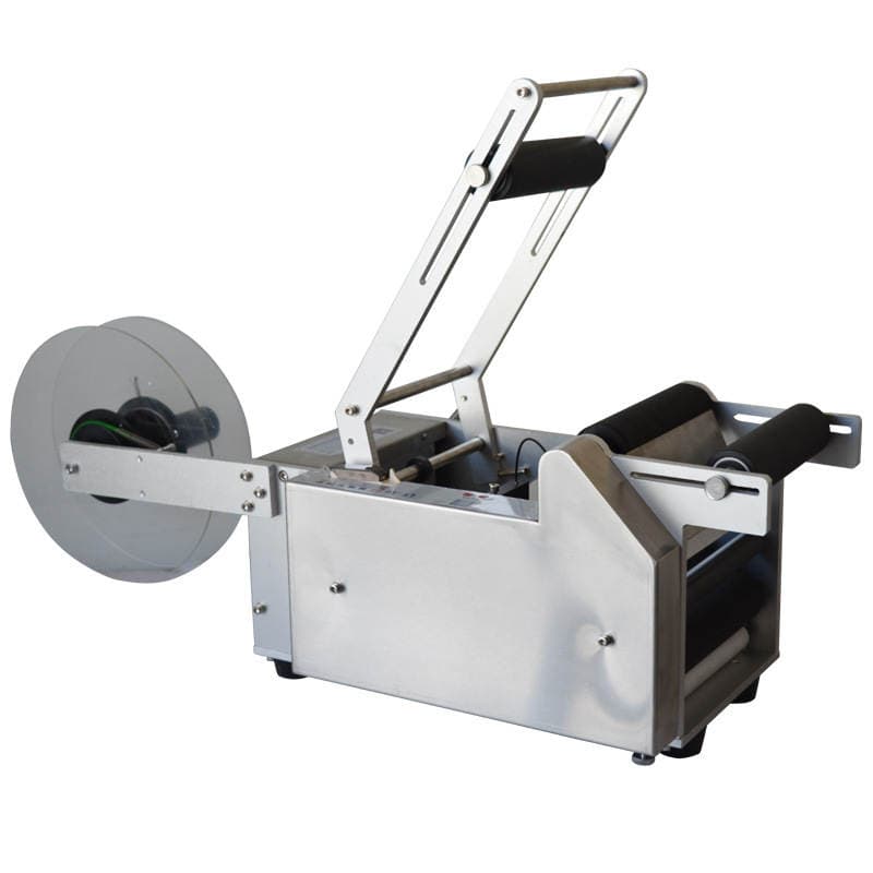 MT-50 semi-automatic round bottle labeling machine self-adhesive label labeling machine glass bottle plastic bottle small labeling machine 5