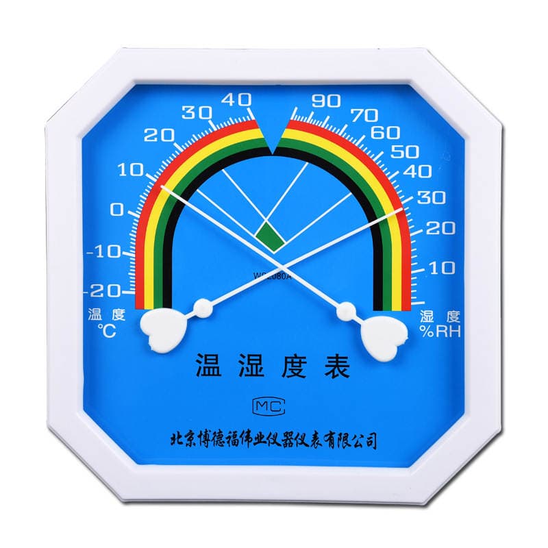 Small octagonal temperature and humidity meter pointer type industrial temperature and humidity meter indoor thermometer hygrometer WS2080A 5
