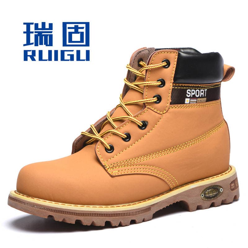 Autumn New Labor protection shoes safety protection shoes high-top wear-resistant oil-resistant non-slip labor protection shoes manufacturers main wholesale 1