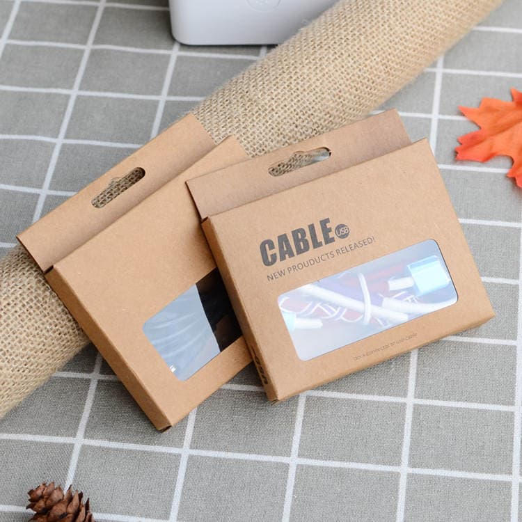 Data cable packaging V8 LeTV mobile phone charging cable box blank data cable packaging Window data cable carton 3