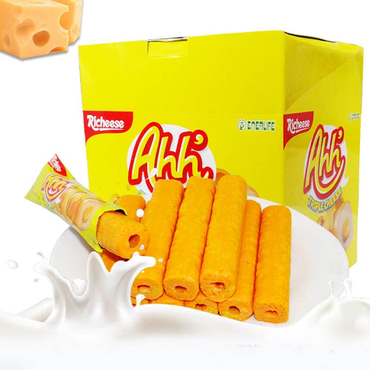Free Shipping Indonesian Imported Snacks Cheese Wafer Biscuits Cookies Corn Cheese Sticks Snacks Puffed Snacks 3
