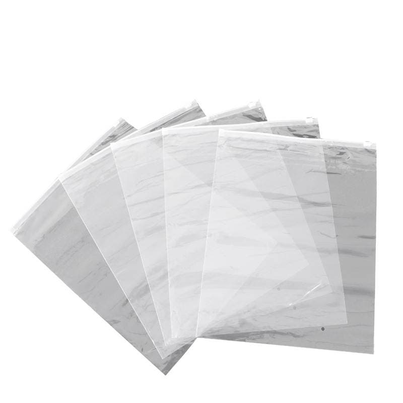 Wholesale clothing packaging bag zipper bag PE transparent frosted clothing ziplock bag T-shirt bra plastic bag 5