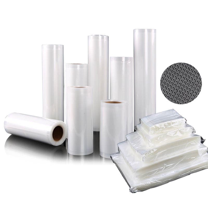 Food-Grade Packaging Bags, Vacuum Sealing Bags, Three-Side Sealing, Embossed Mesh Pattern, Household Vacuum Bags, Sealed Textured Flat Bags 5