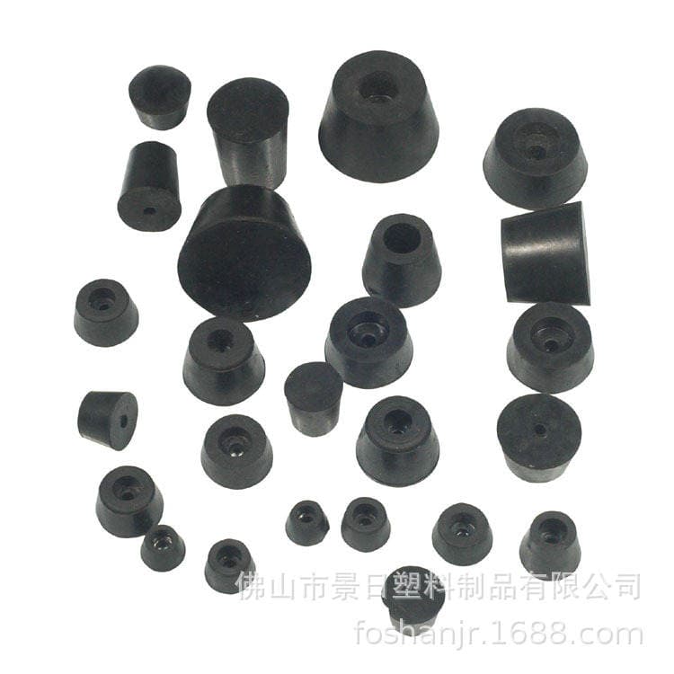 Furniture soft foot pad black rubber machine foot pad cabinet foot protection pad chassis shock pad factory supply cushion 5