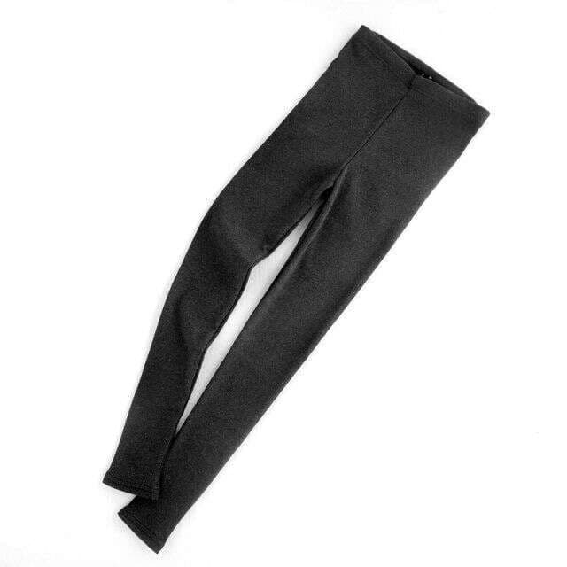 Inner brushed velvet slim threaded vertical stripes nine leggings women's outer wear tights autumn and winter large size wholesale 4