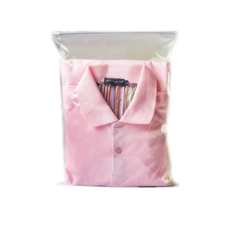 Bra clothing self-sealing bag New zipper bag underwear packaging bag high permeability PE clothing plastic bag wholesale 5