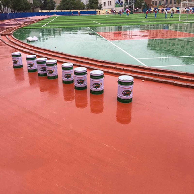 Indoor and Outdoor Silicone Pu Basketball Court Materials, Non-Slip, Wear-Resistant, Elastic Layer Floor Paint, Badminton Court, Volleyball Court, Plastic Court 2