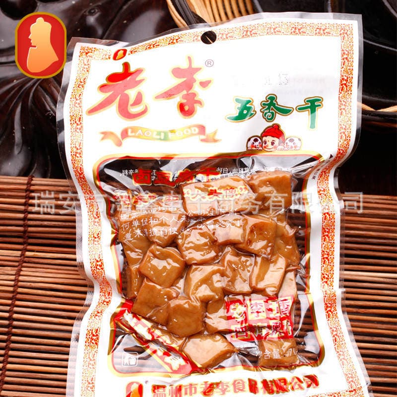 Lao Li Food Five-spice Dried Braised Dried Tofu 70g Small Packaging Snacks Ready-to-eat Dried Tofu Products 1