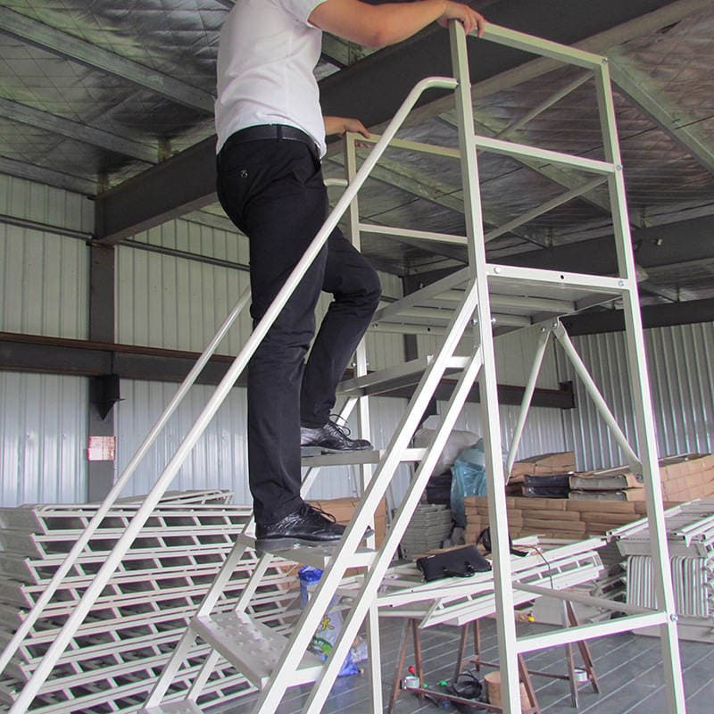 Warehouse pickup platform climbing ladder supermarket warehousing operations climbing car wholesale mobile warehouse climbing car 3