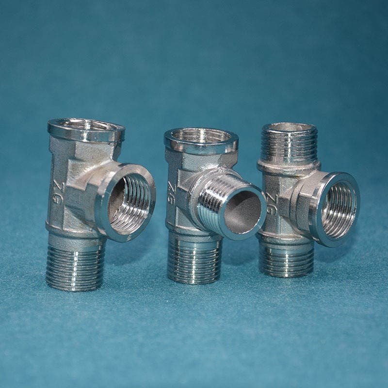 Stainless Steel Tee 4 Minutes 6 Minutes 1inch Inner Wire Joint Hardware Accessories Plumbing Pipe Fittings Internal Connection 4
