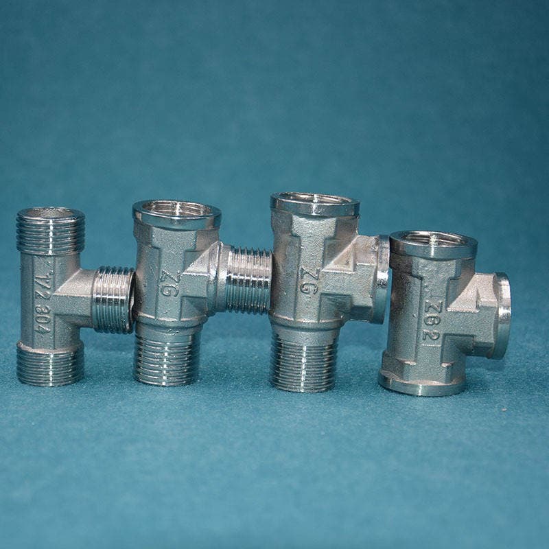 Stainless Steel Tee 4 Minutes 6 Minutes 1inch Inner Wire Joint Hardware Accessories Plumbing Pipe Fittings Internal Connection 2