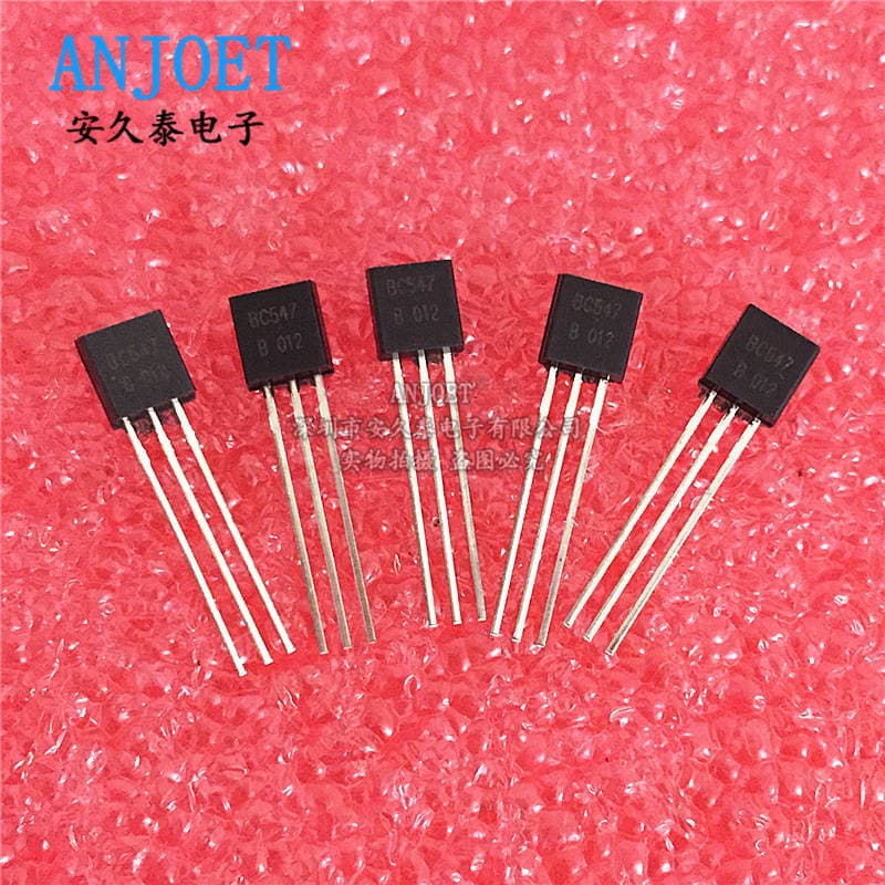 Brand new original BC547 BC547B TO-92 low power triode 0.1A/45V NPN transistor 1