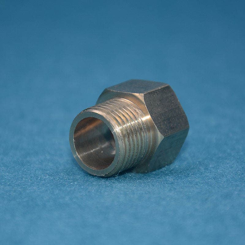 SHRF copper inner and outer wire extension joint round body 4 minutes 6 minutes 1 inch various length thickened copper pipe joint 2
