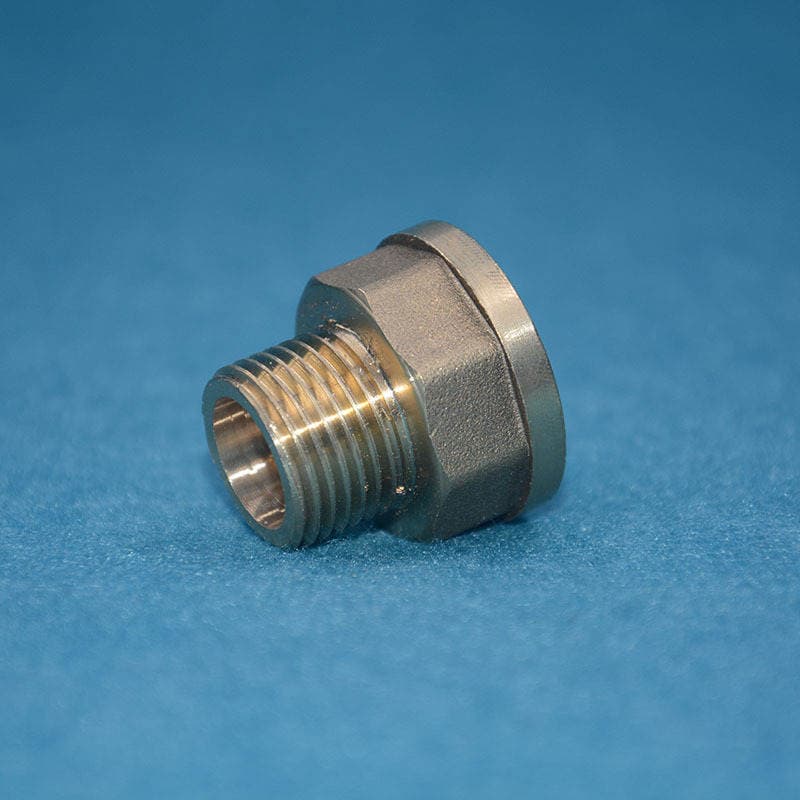 SHRF copper inner and outer wire extension joint round body 4 minutes 6 minutes 1 inch various length thickened copper pipe joint 3