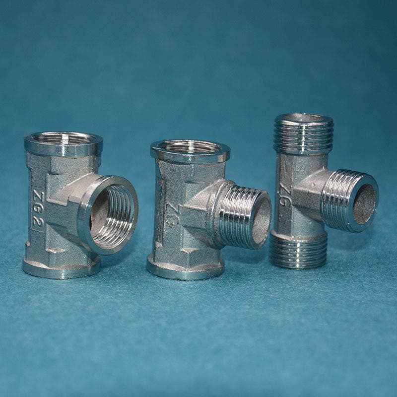Stainless Steel Tee 4 Minutes 6 Minutes 1inch Inner Wire Joint Hardware Accessories Plumbing Pipe Fittings Internal Connection 3