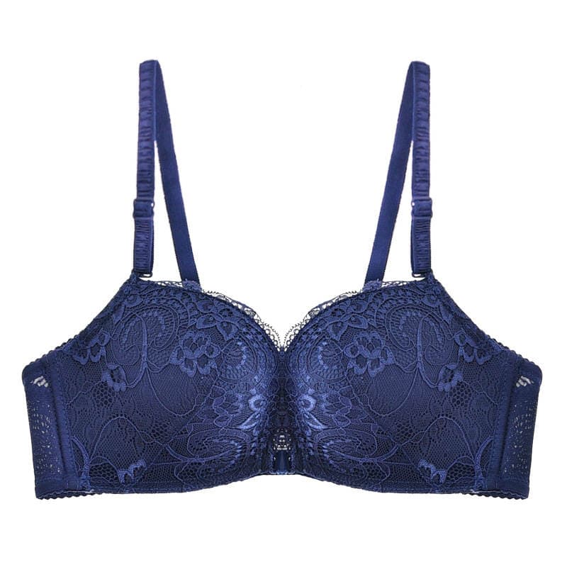 Underwear Push-Up Front Button Bra for Women Wholesale Small Breasts Showing Breasts Sexy Lace Beautiful Back No Steel Ring Adjustable Bra 5