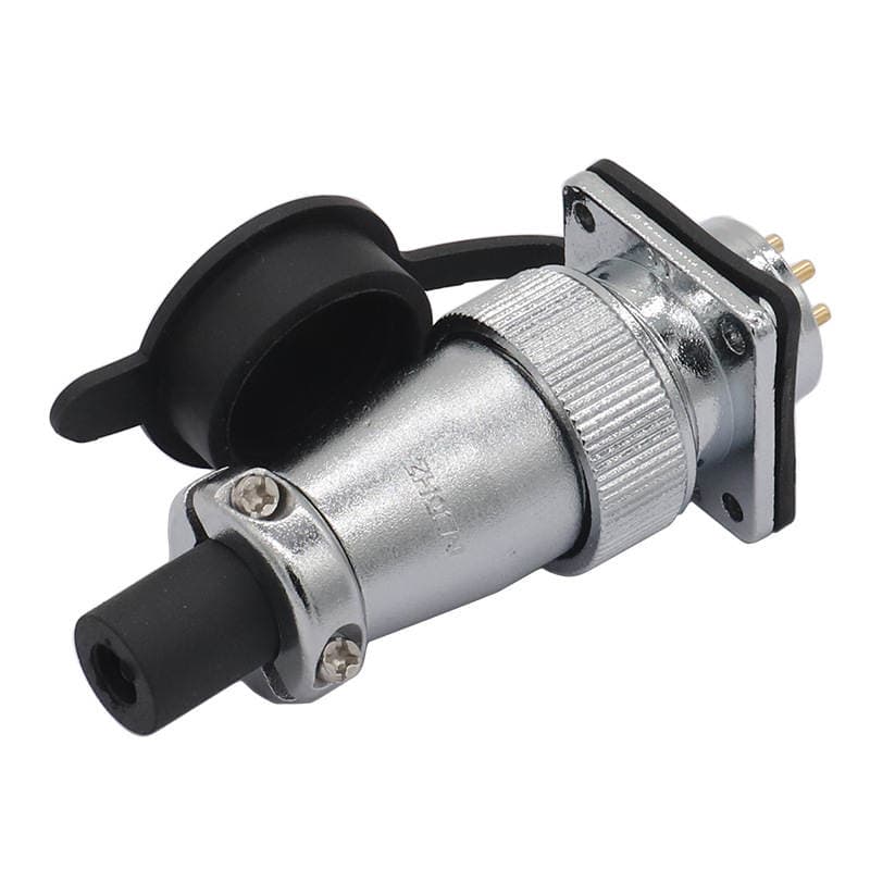 Manufacturers supply Aviation plug WS20-2/3/4/5/6/7/9 pin 12 square flange socket male and female connectors 5