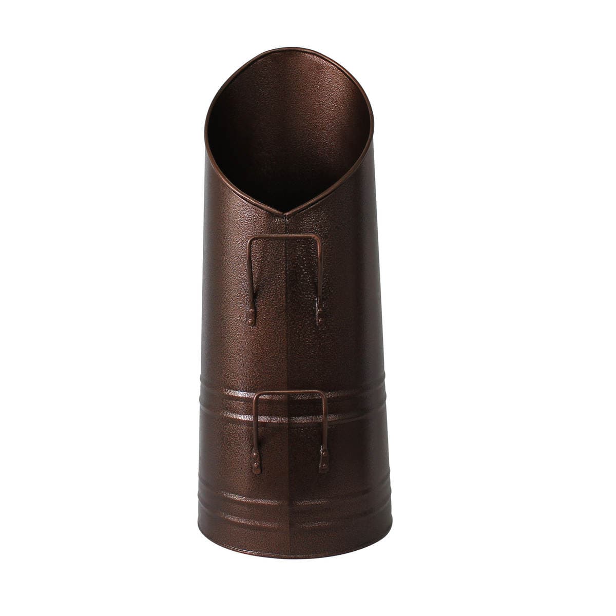 Cross-Border European-Style Fireplace Tools, Iron Art Explosion Gold Round Charcoal Barrel, Galvanized Iron Sheet, Slanted Mouth, Sharp Mouth, Carbon Barrel Customization 2
