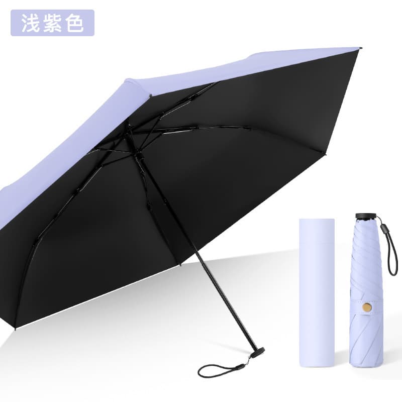 6-bone ultra-light umbrella-light purple [manual model]