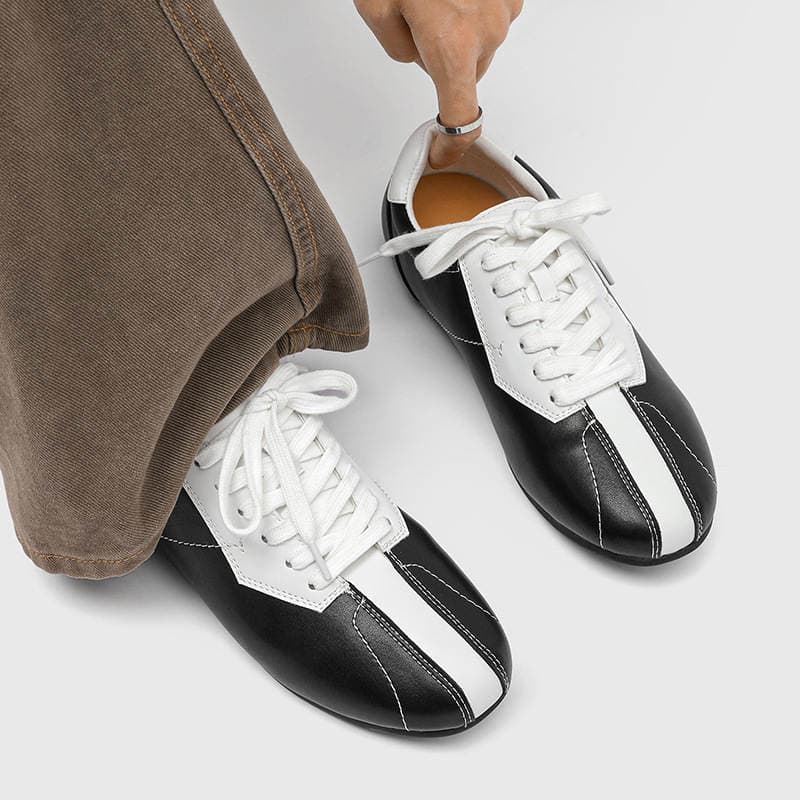 Kişi retro casual krossovkalar, nəfəs alan, çoxfunksiyalı, qara 22232-J 2
