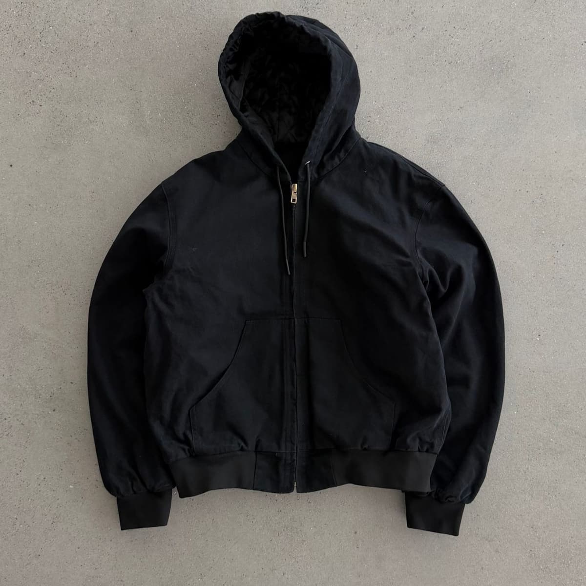 Hooded black