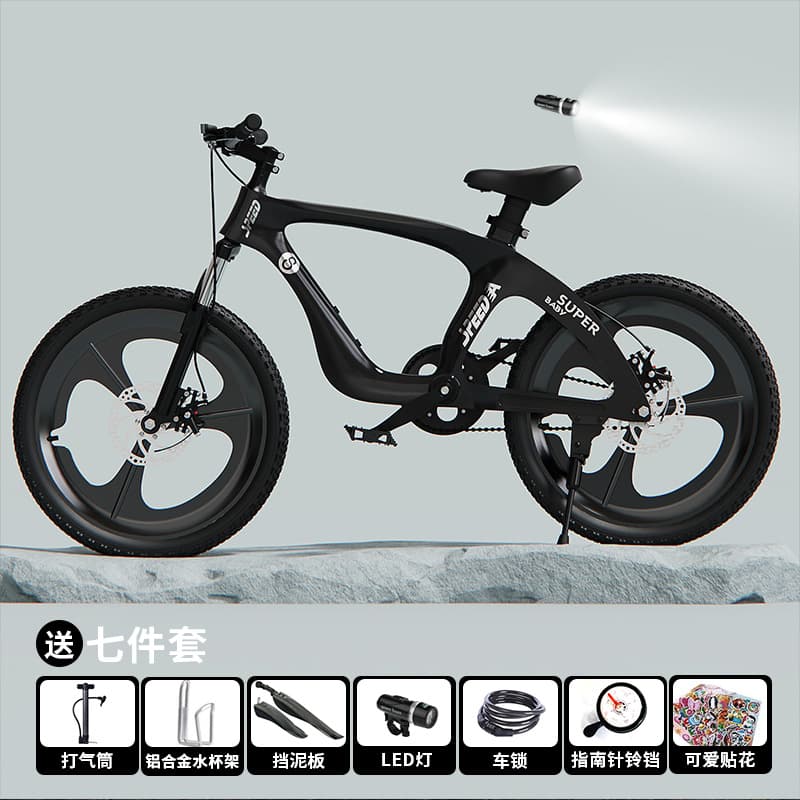 Tianwang magnesium alloy bicycle black + gift bag