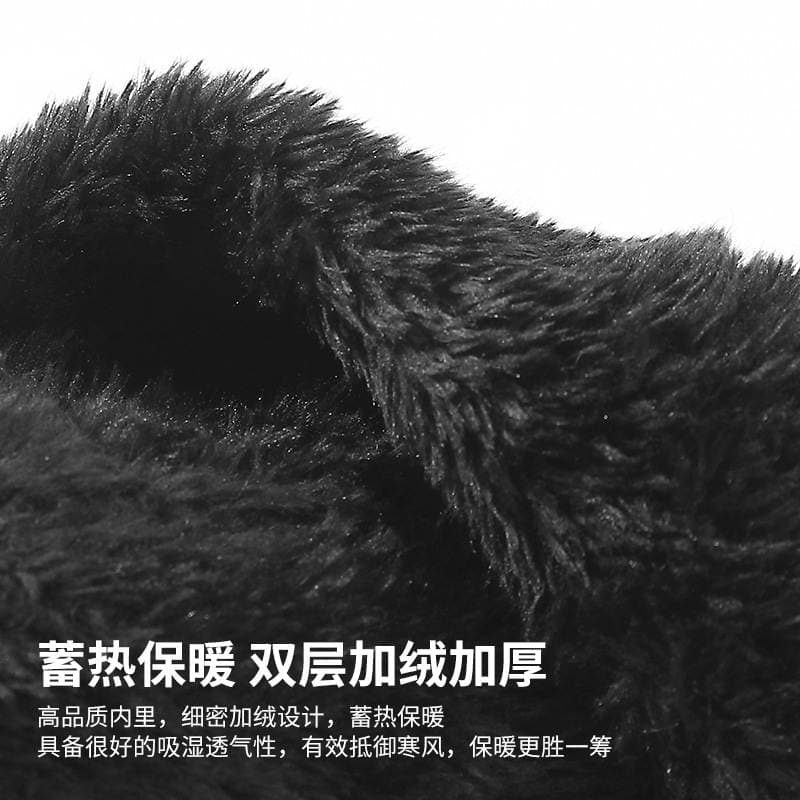 Winter Hat Scarf Two-piece Set for Men and Women Windproof Thickened fleece-lined Warm Neck Korean Knitted Hat DTZ01 4