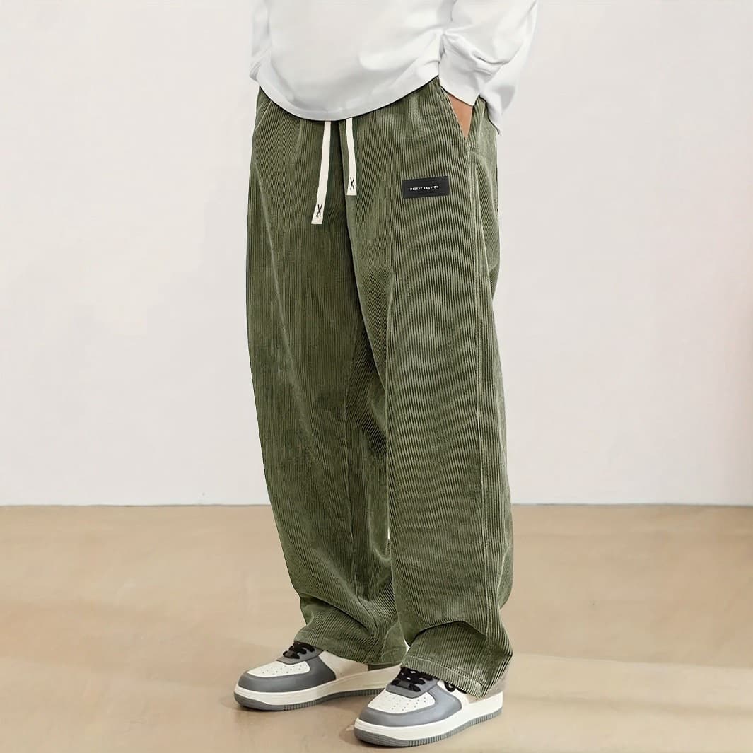[fitted straight] olive green