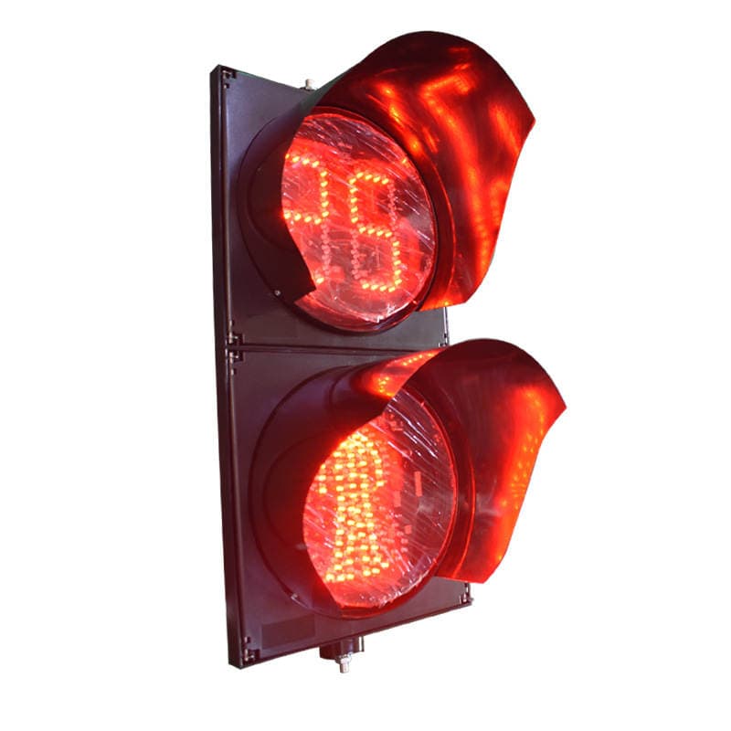 Type 300 Crossbar Lights with Countdown LED Red and Green Personwalker Lights Upper Digital Display Red and Green Two-in-one 3