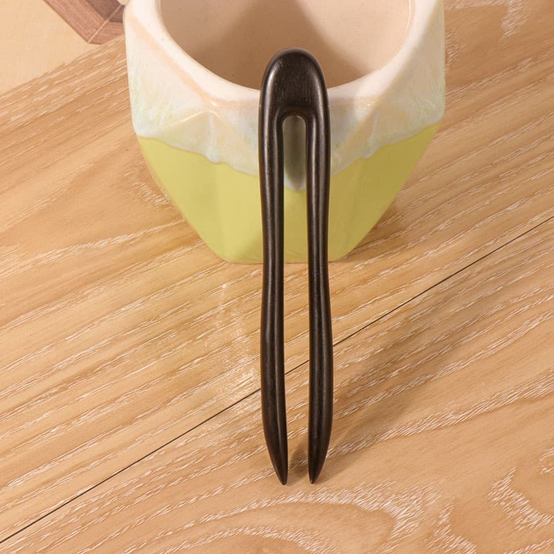 Small ebony u-shaped-- 13cm