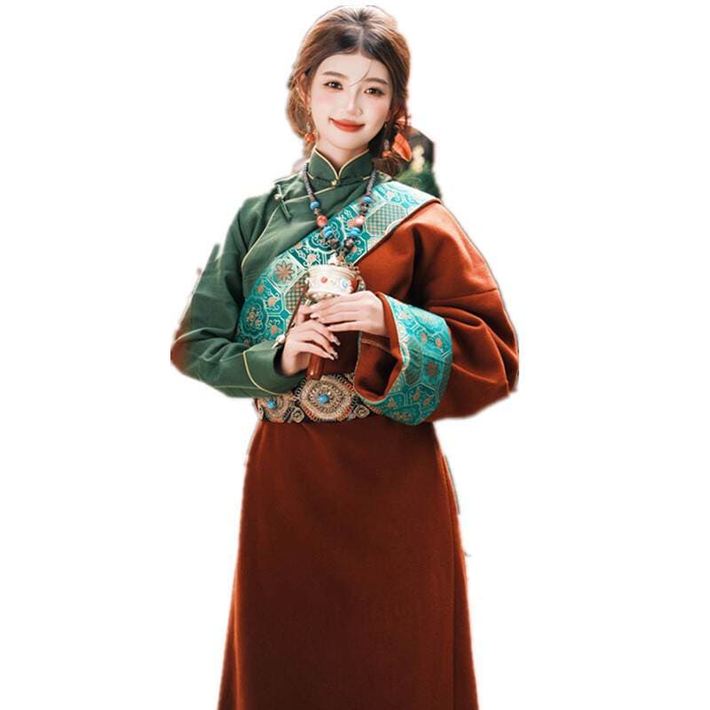 New Xizang Clothing for Travel Photography, Popular Xizang Clothing, Ethnic Minority Xizang Clothing, Yunnan Dali Photography, Xizang Clothing 5