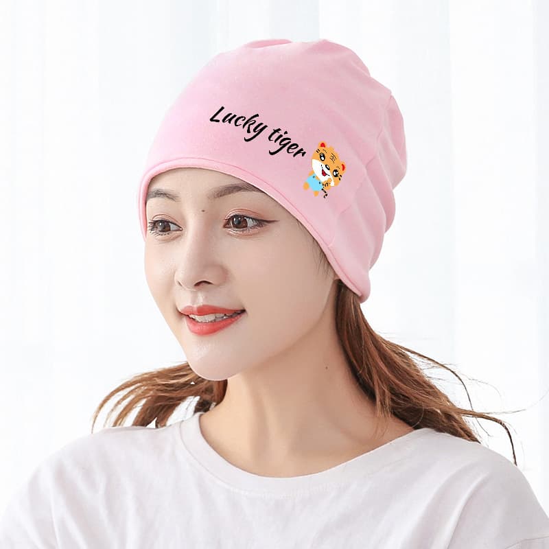 Pink Good Luck Tiger Stack Hat