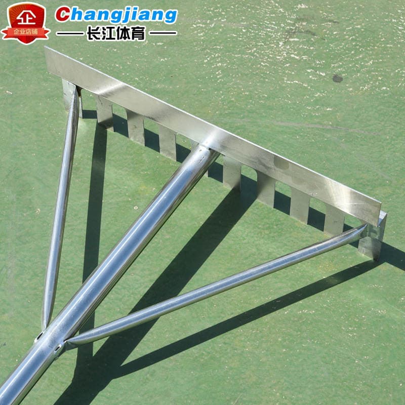 Aluminum alloy track and field long jump bunker flat sand device stainless steel toothed toothless flat sand plate sand rake dual-purpose sand rake 4