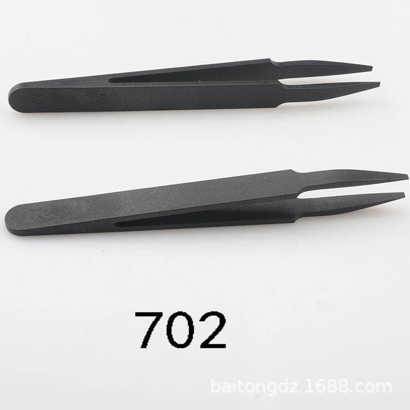 455 001 702 Elastic Carbon Fiber Anti-static Purification Plastic New Material Anti-static Tweezers Plastic Tweezers 4