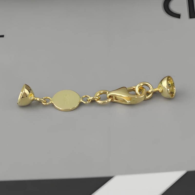 925 Sterling Silver Gold-Plated Bracelet Buckle Bracelet Accessories Connecting Buckle Bracelet Connecting Buckle DIY Bracelet Accessories Sterling Silver Buckle 3