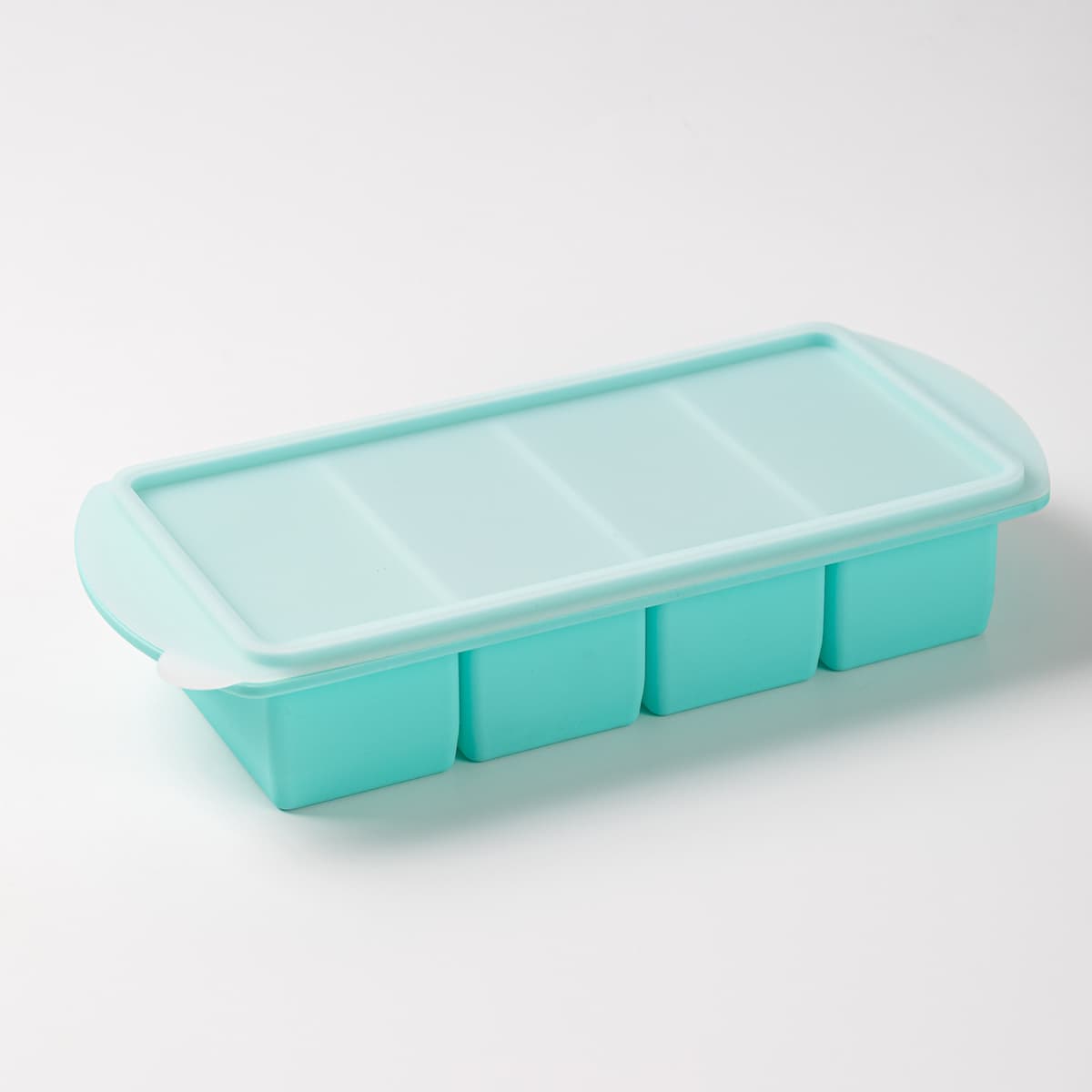 4-compartment new large ice cube tray - green