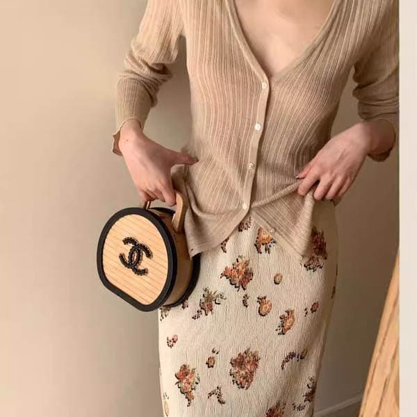 [in Stock] Shi Yun Gan 45-Count Fine-Spun Ultra-Fine Wool Multi-Color Versatile Cardigan/Air Conditioning Shirt Long-Sleeve Top