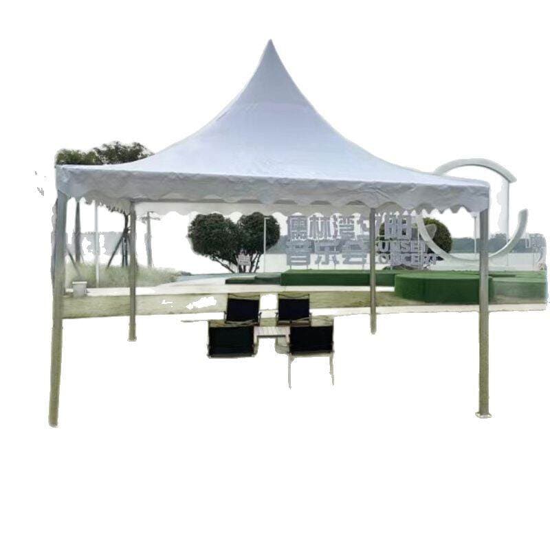 European-style Pointed Canopy Cone-shaped Exhibition Tent Disassembly Awning Hanging Canopy Outdoor Wedding Rain Shed Exhibition Tent 5