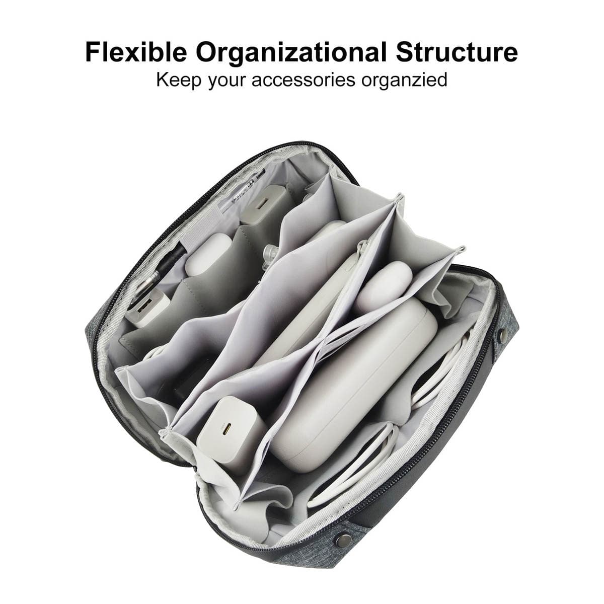 Source Factory In-Stock Earphone Digital Storage Bag, Electronic Organizer, Anti-Collision Power Bank Data Cable Storage Box 2