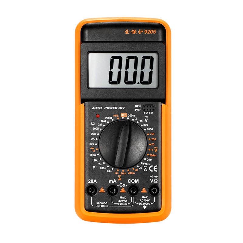 9205 Rəqəmsal Multimetr, Avtomatik, Çoxfunksiyalı, Ağıllı, Yanmaya Qarşı, Avtomatik Söndürmə, Elektrikçilər və Ev İstifadəsi üçün 5