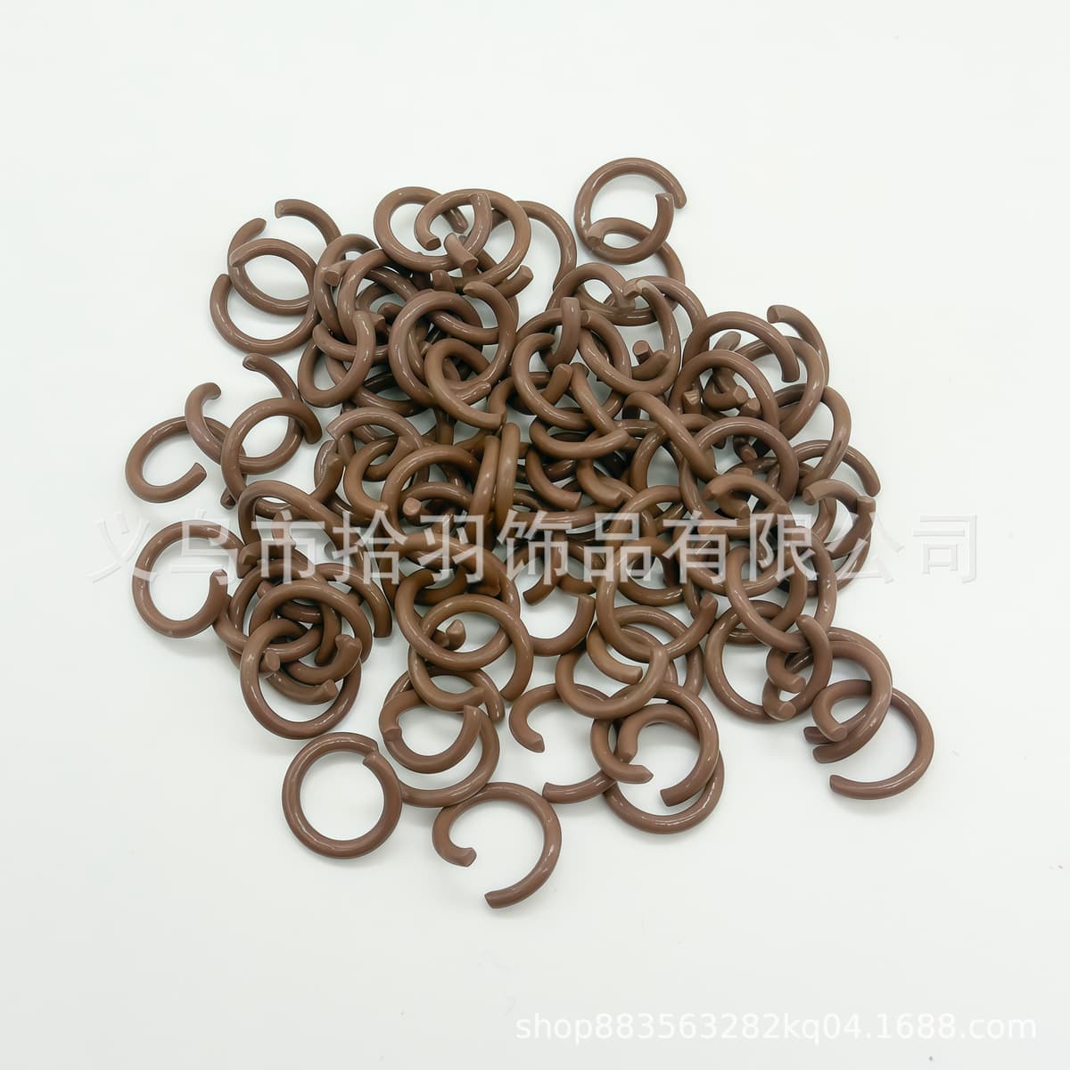 [coffee color] open ring